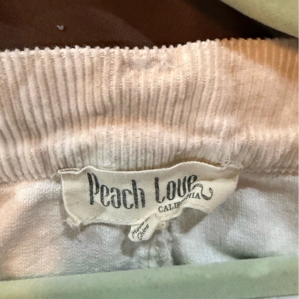 Peach Love California Cream & Brown Leaf Camo Pants - Picture 5 of 9